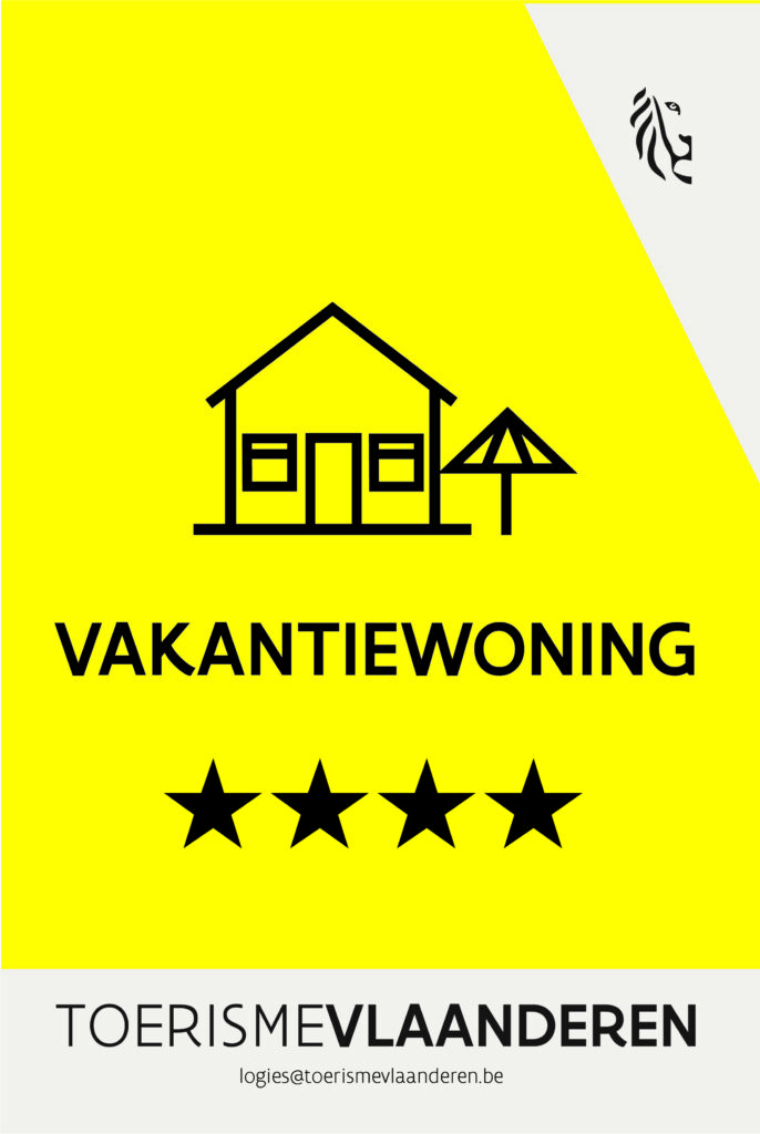 Overnachten vakantiewoning erkenningsschild 4 sterren